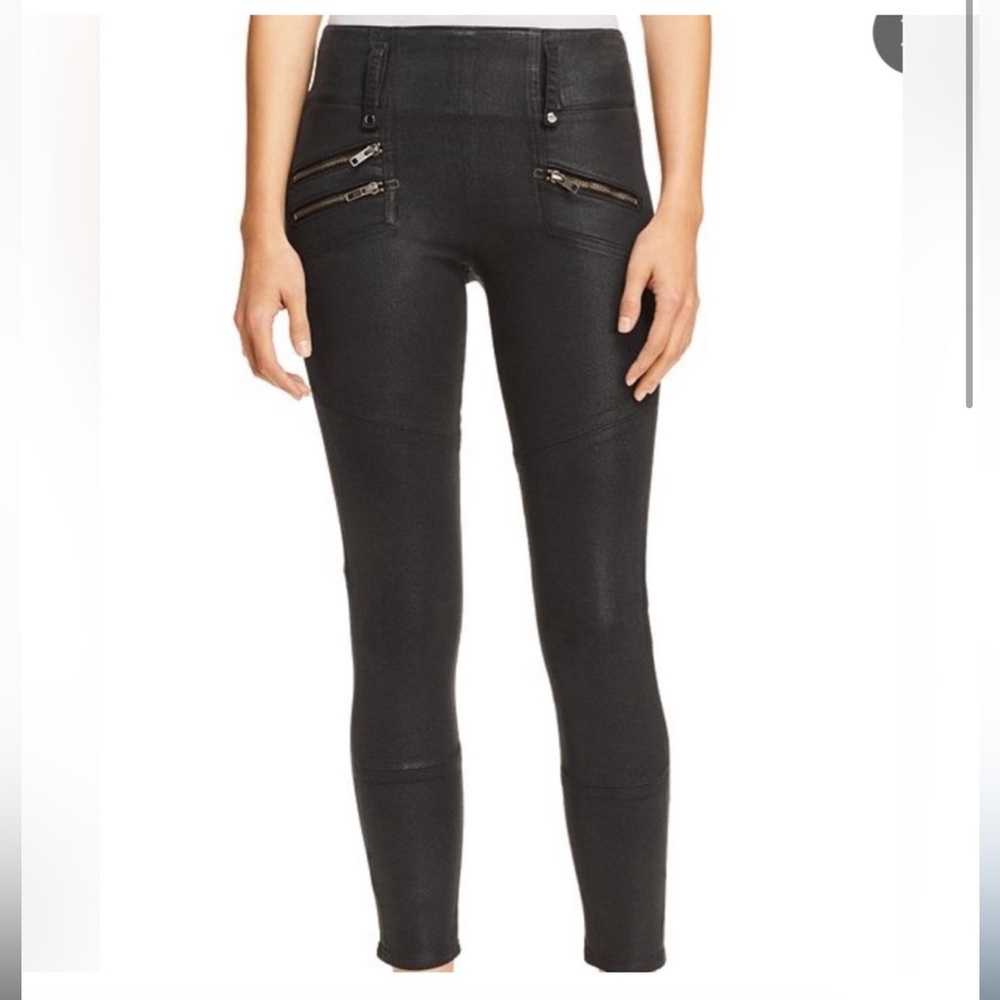 NWT Hudson High Rise Skinny Zip Jeans Black